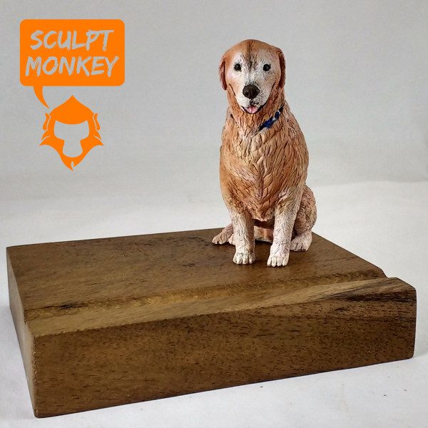 Dog Memorial Figurine - With Base