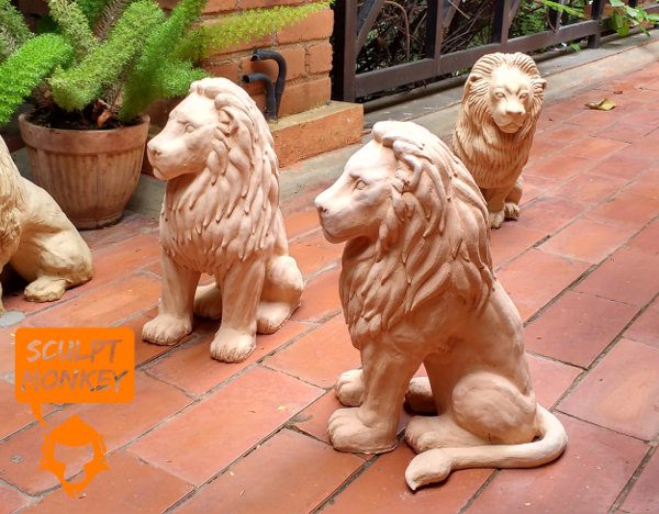 Stoneware Lions - All