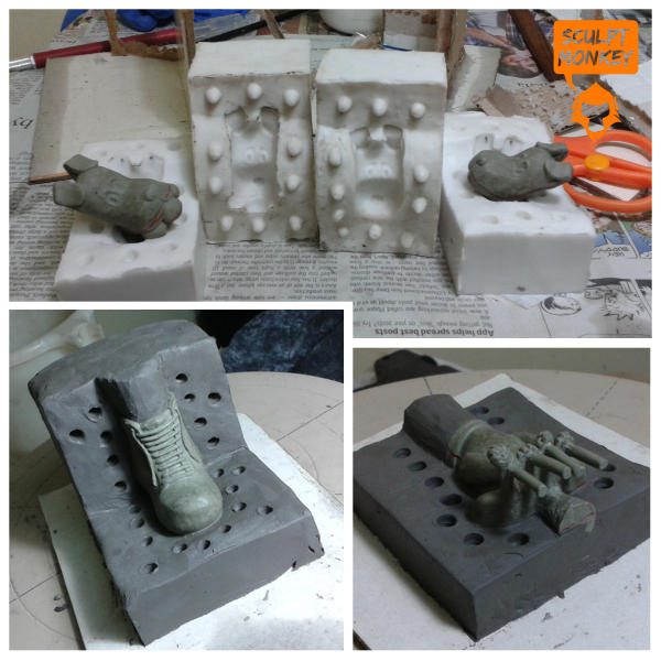 Puppy Figurine Mold making