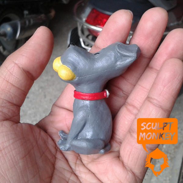 Playful Puppy Figurine - Paint Test