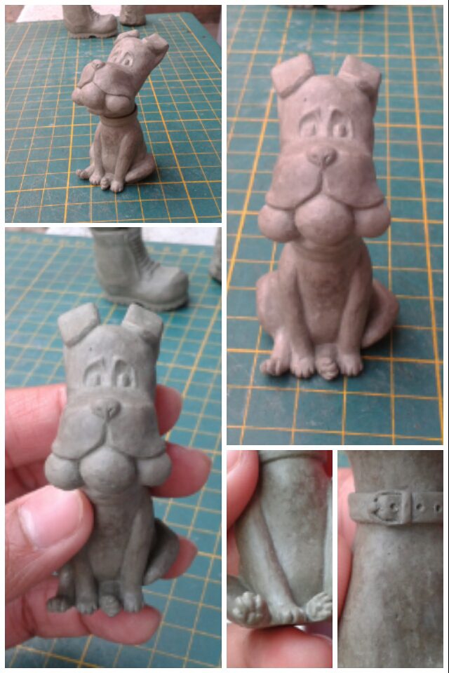 Playful Puppy Figurine - Clay WIP